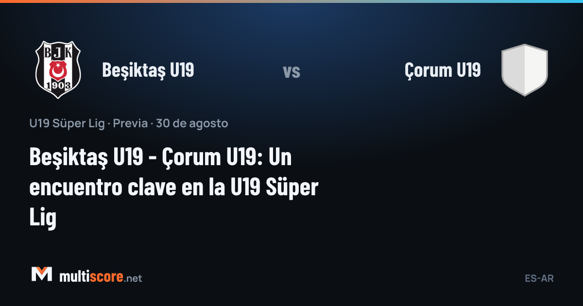 Beşiktaş U19 - Çorum U19 U19 Süper Lig maçı
