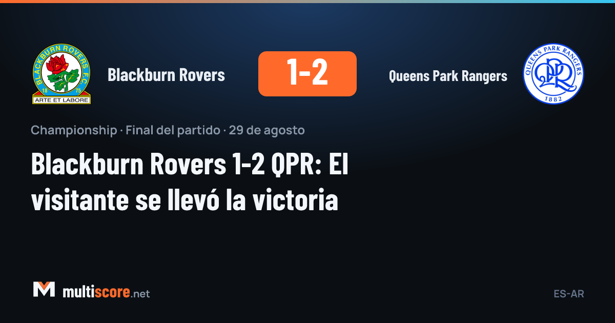 Blackburn Rovers - Queens Park Rangers Championship maçı