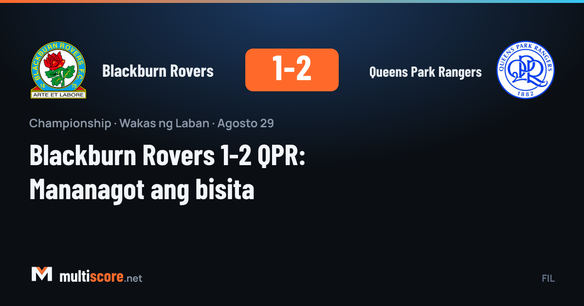 Blackburn Rovers - Queens Park Rangers Championship maçı
