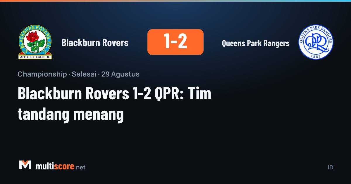Blackburn Rovers - Queens Park Rangers Championship maçı