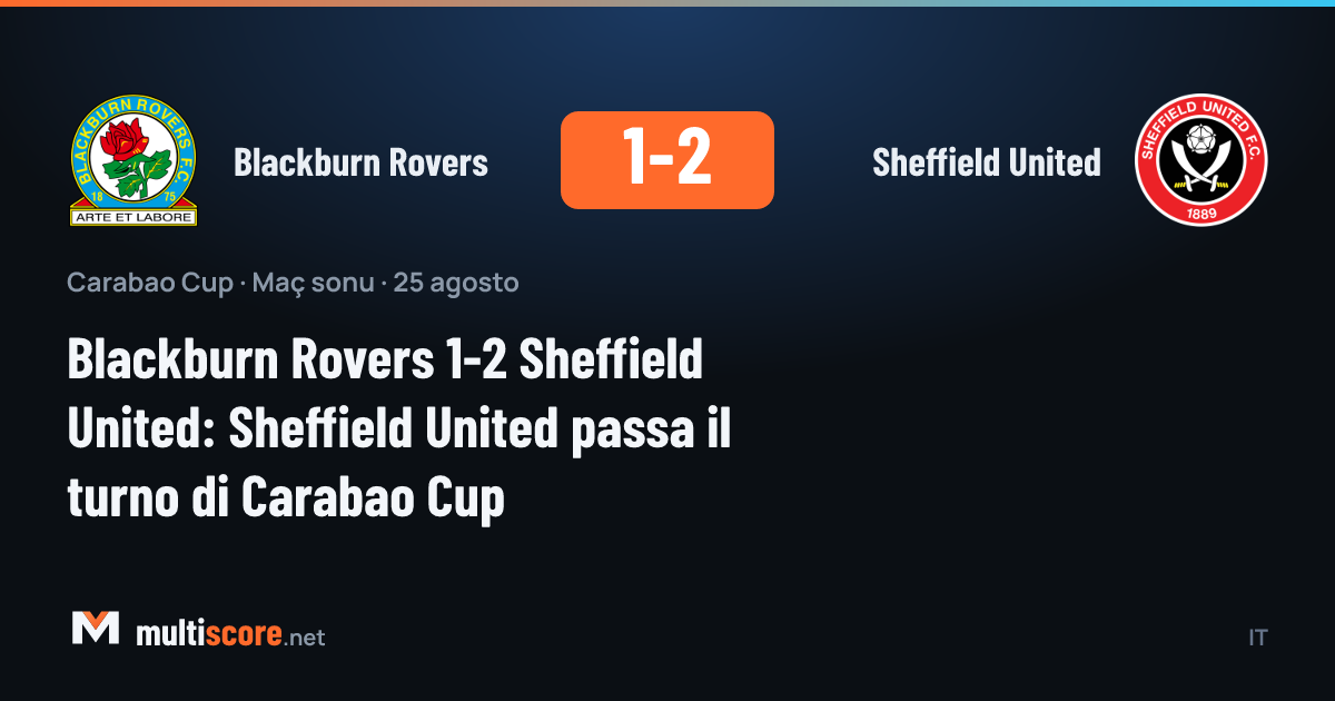 Blackburn Rovers - Sheffield United
