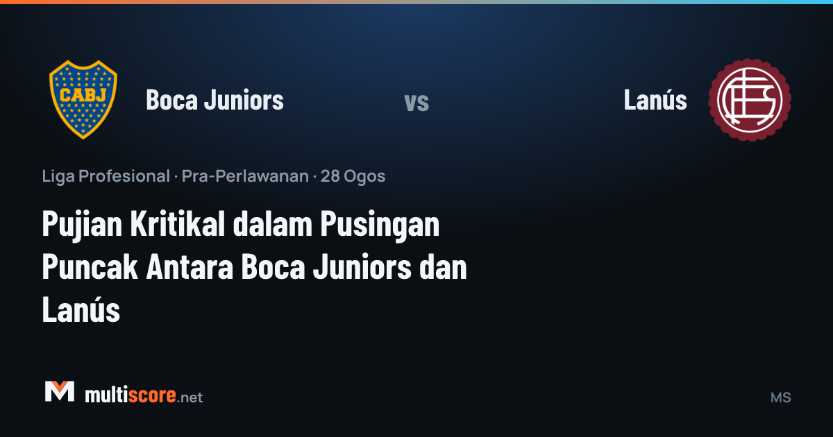 Boca Juniors - Lanús