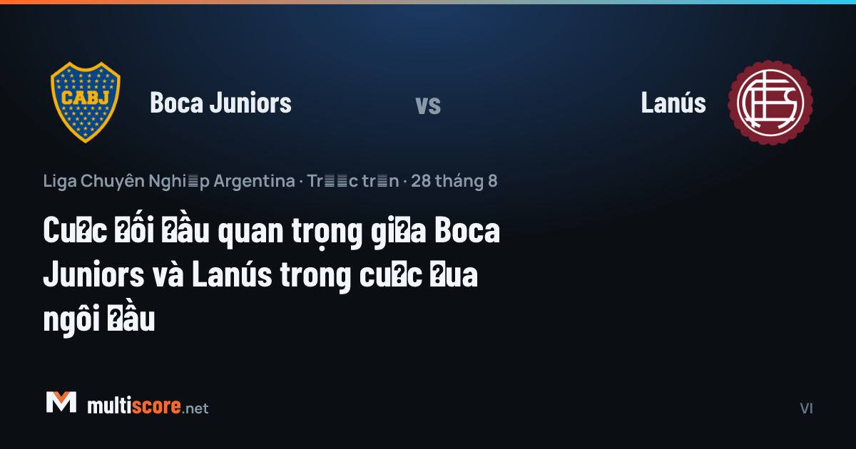 Boca Juniors - Lanús