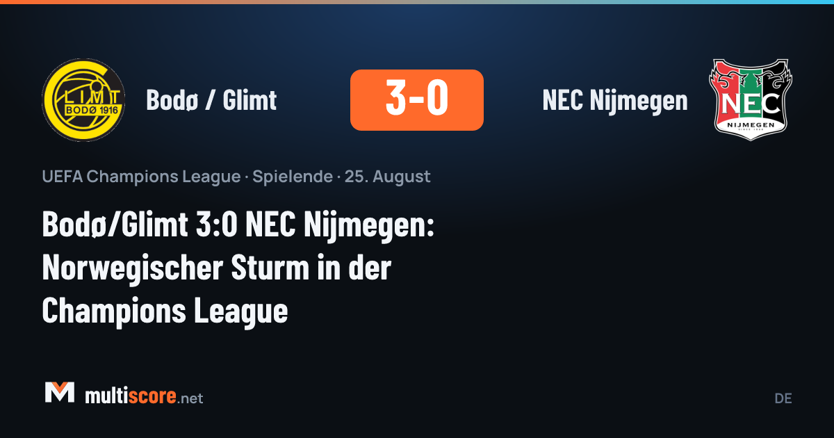 Bodø / Glimt - NEC Nijmegen