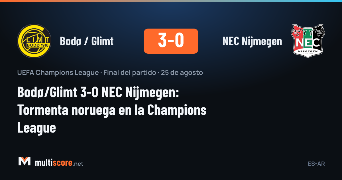 Bodø / Glimt - NEC Nijmegen