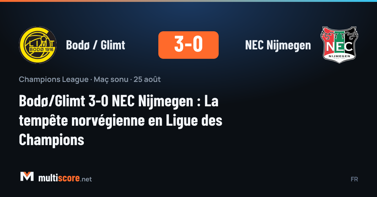 Bodø / Glimt - NEC Nijmegen