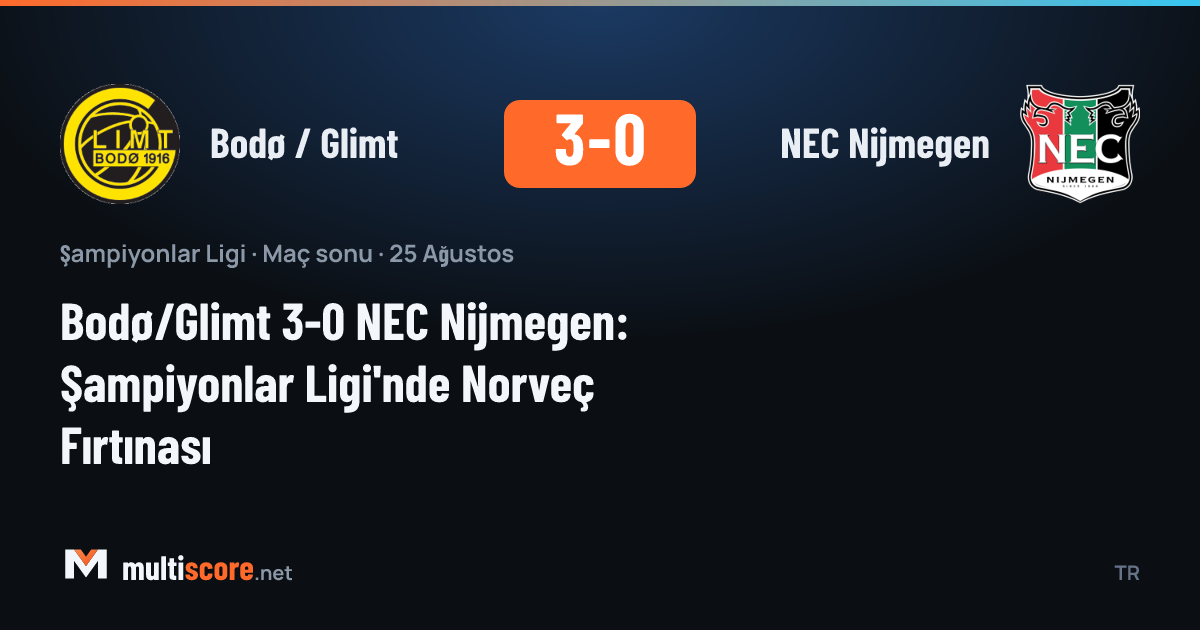 Bodø / Glimt - NEC Nijmegen