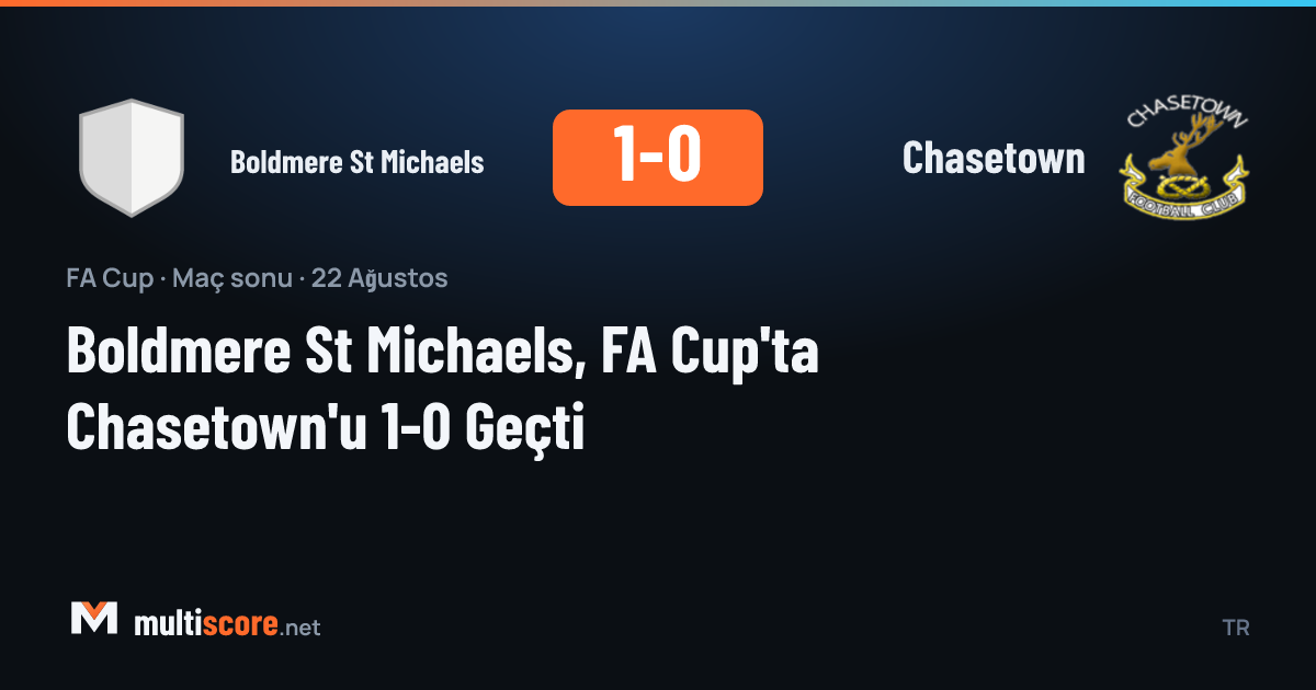 Boldmere St Michaels ve Chasetown arasındaki FA Cup maçından bir görünüm
