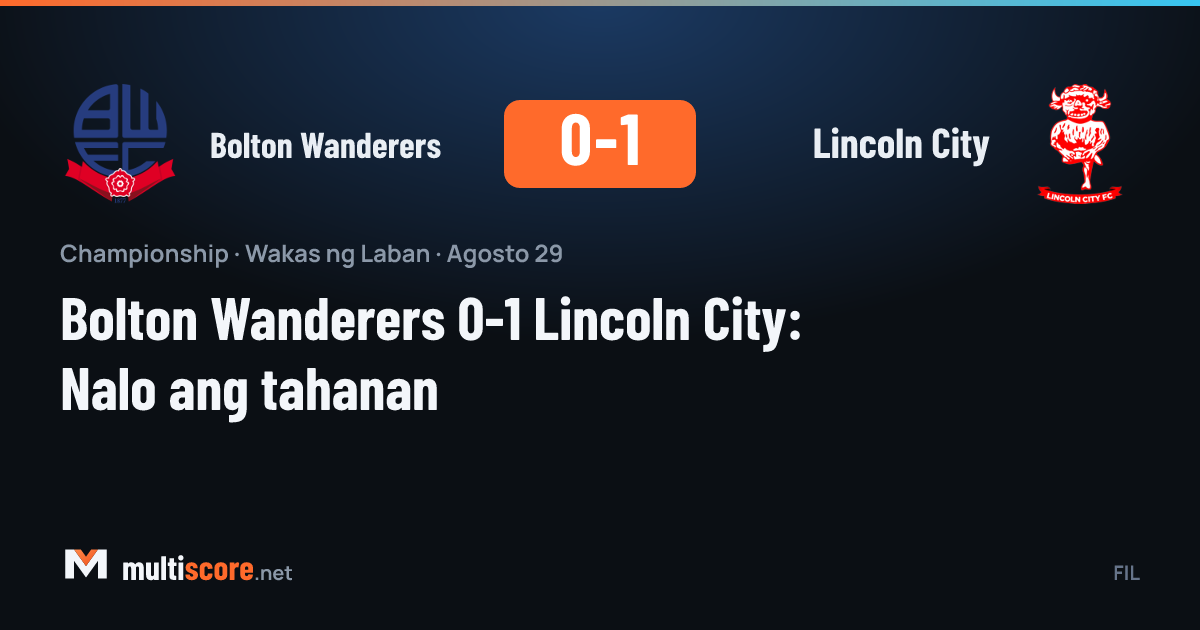 Bolton Wanderers Lincoln City Championship maçı