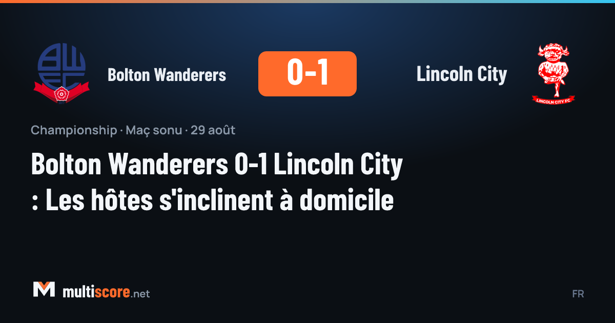 Bolton Wanderers Lincoln City Championship maçı