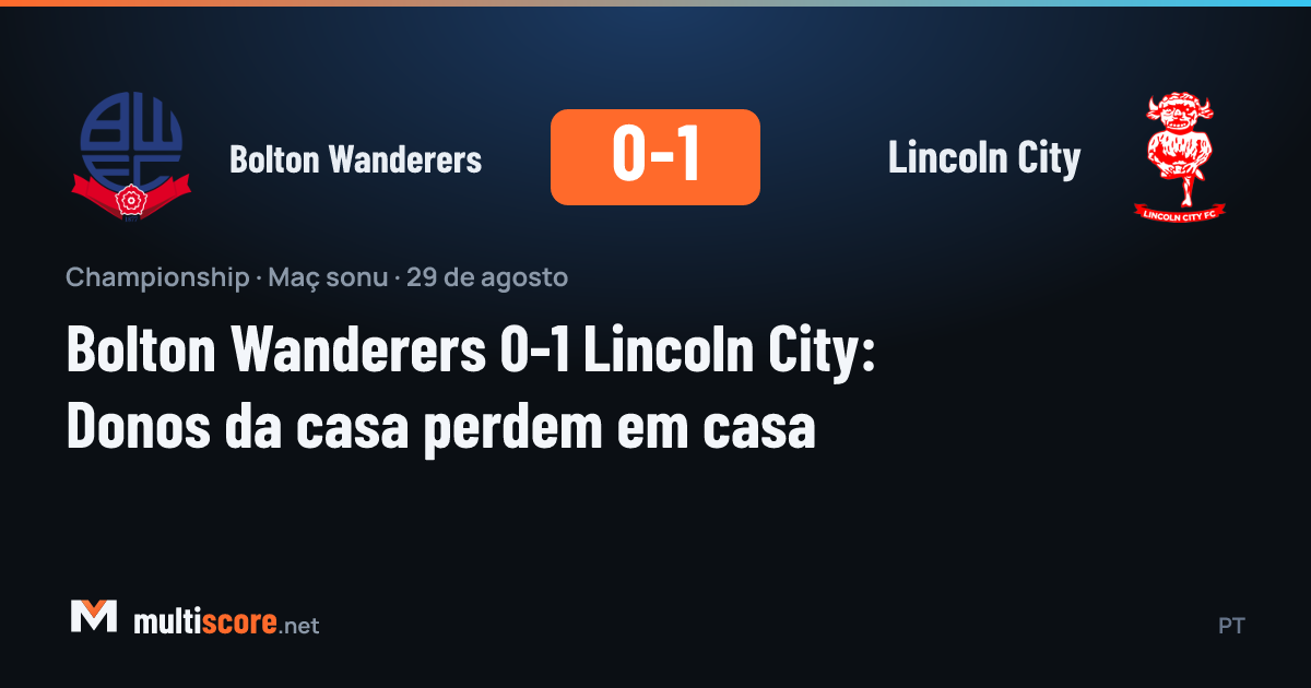 Bolton Wanderers Lincoln City Championship maçı