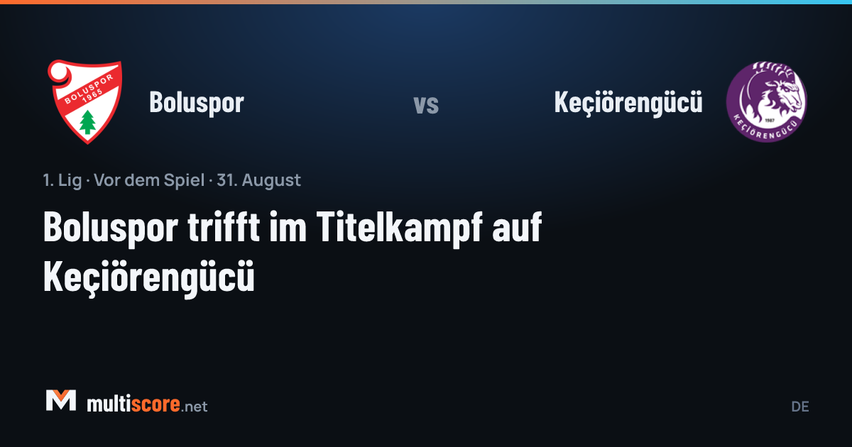 Boluspor - Keçiörengücü