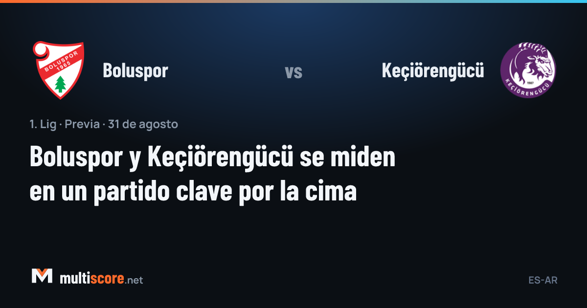 Boluspor - Keçiörengücü
