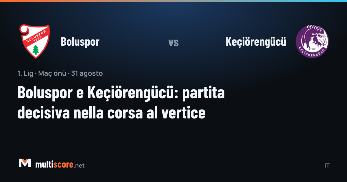 Boluspor - Keçiörengücü