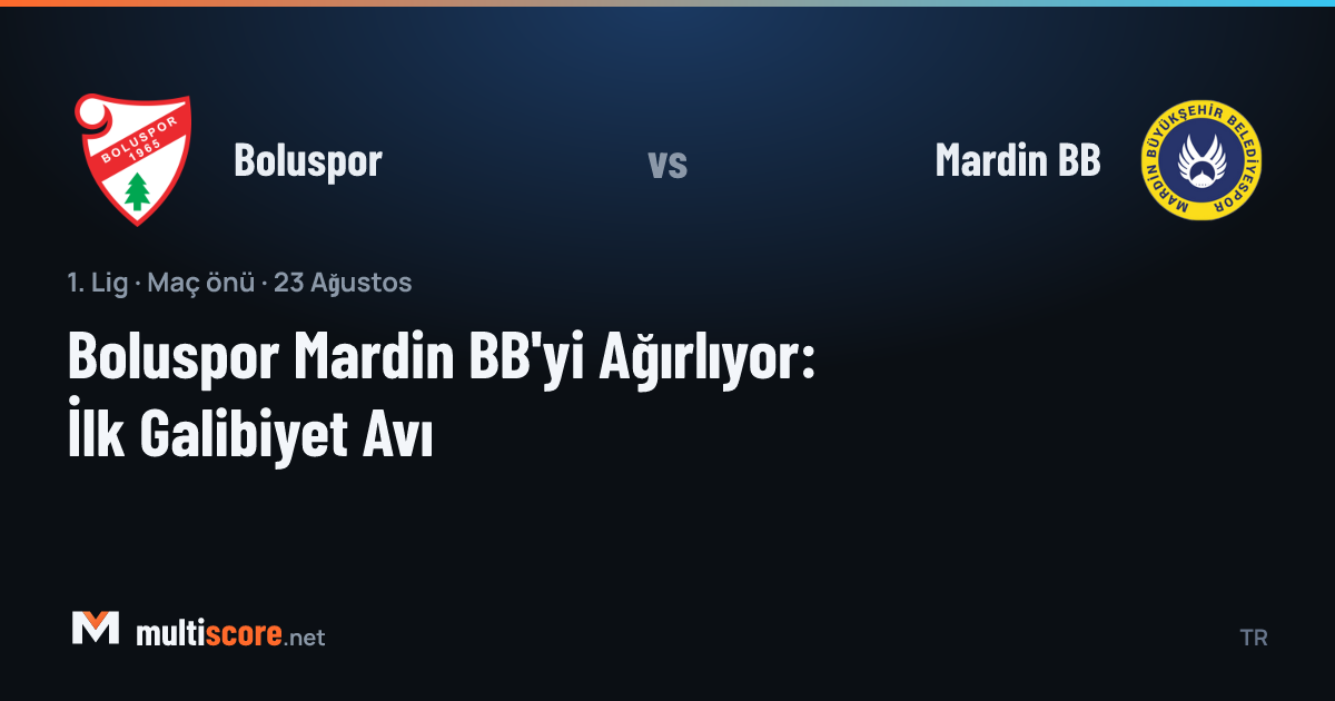 Boluspor ve Mardin BB futbolcuları maç önü sahada