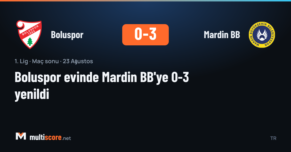 Boluspor - Mardin BB maçından bir kare
