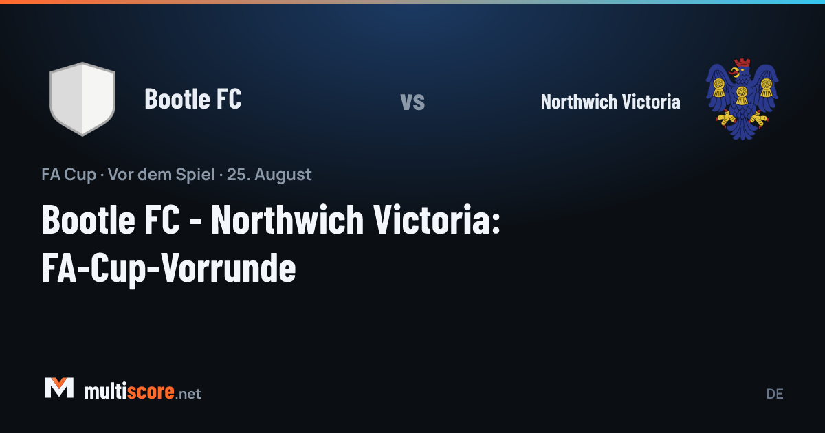Bootle FC - Northwich Victoria