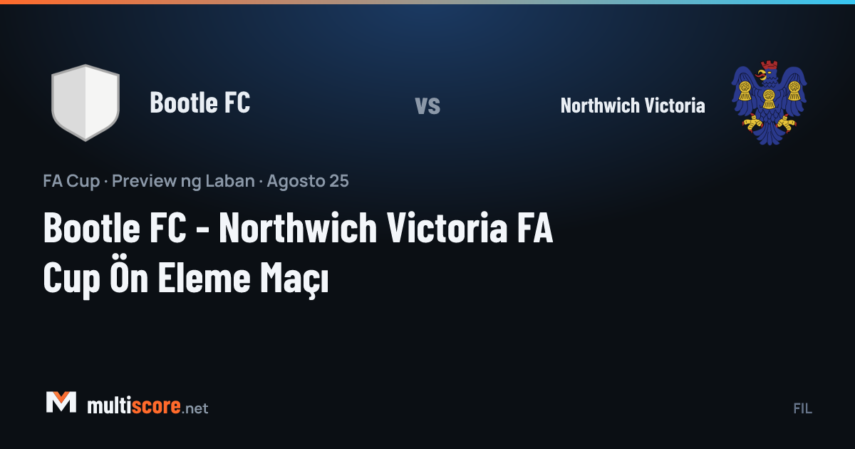 Bootle FC - Northwich Victoria