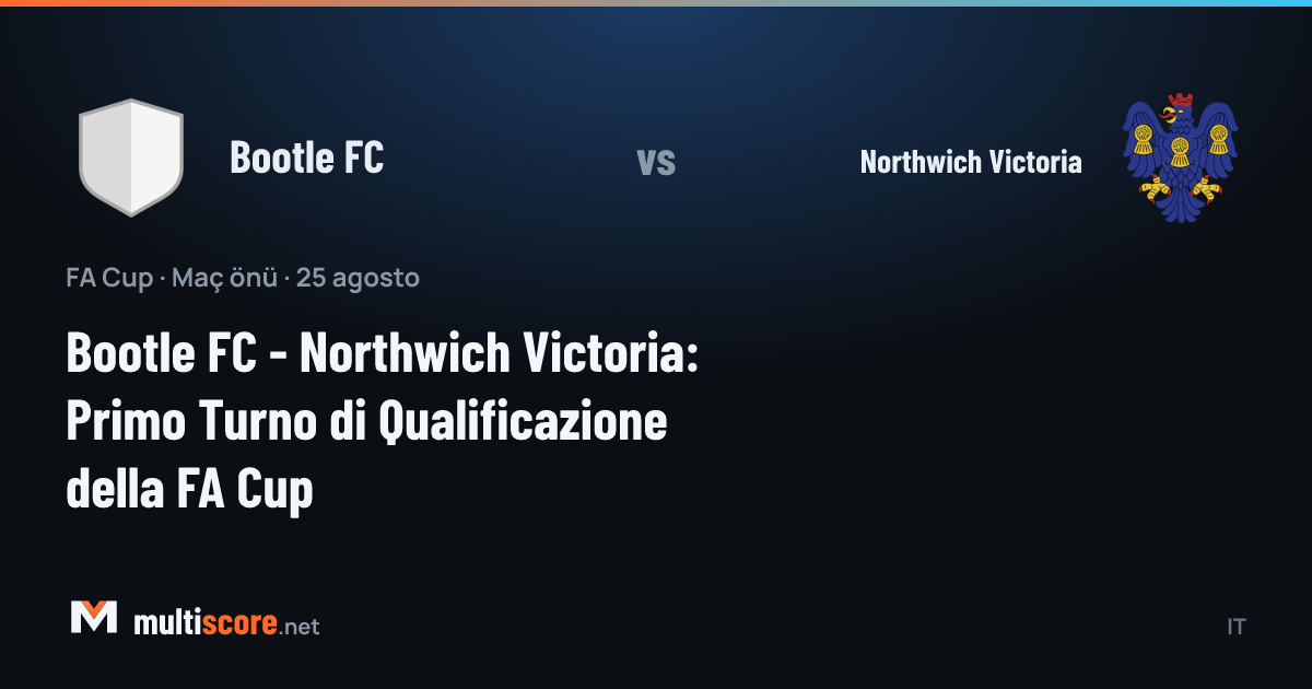 Bootle FC - Northwich Victoria