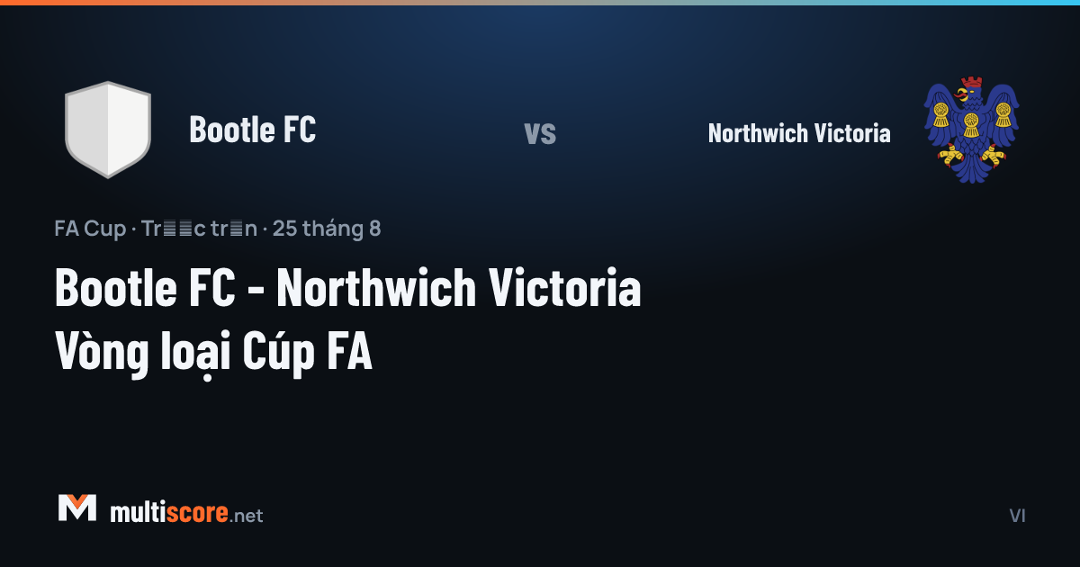 Bootle FC - Northwich Victoria