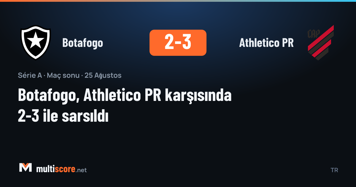 Botafogo ve Athletico PR oyuncuları maç sırasında