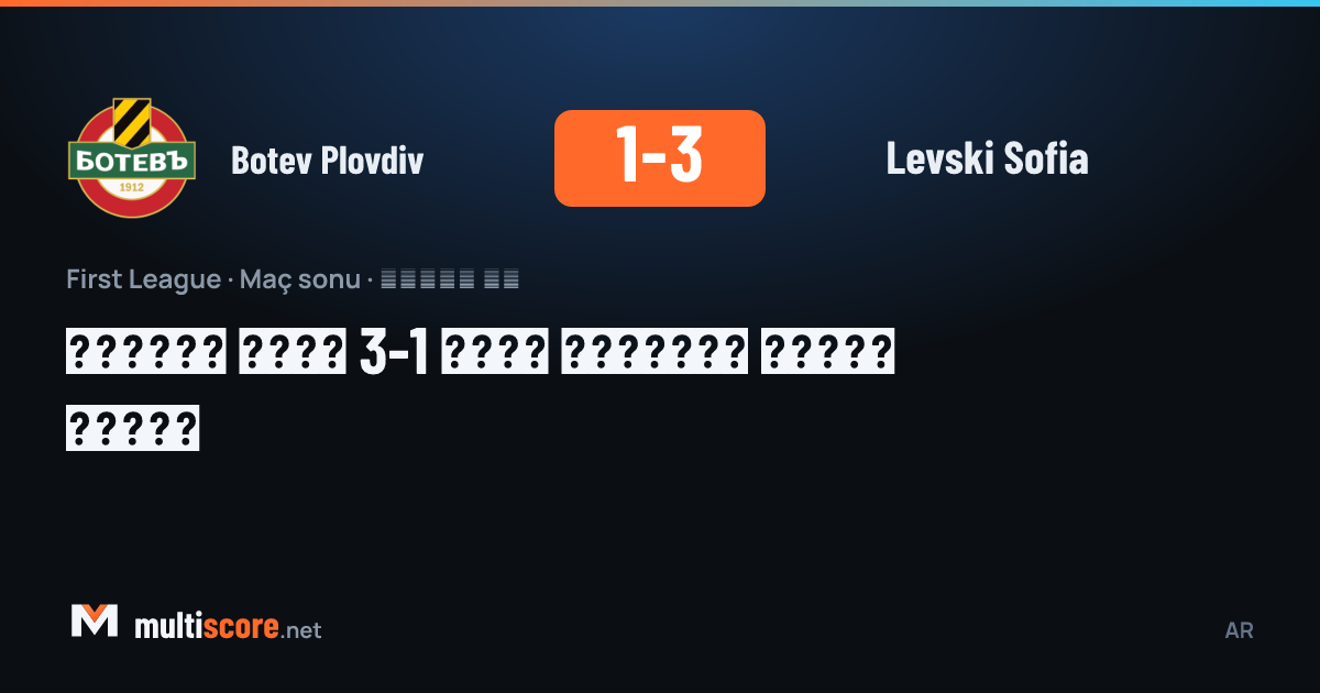 Botev Plovdiv - Levski Sofia