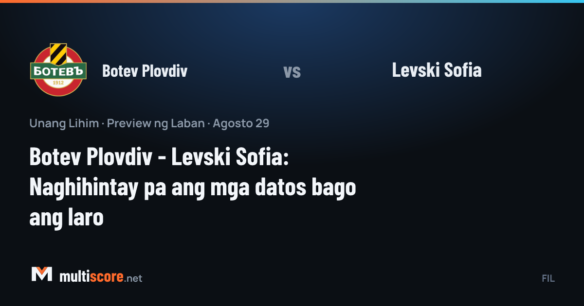 Botev Plovdiv - Levski Sofia First League maçı