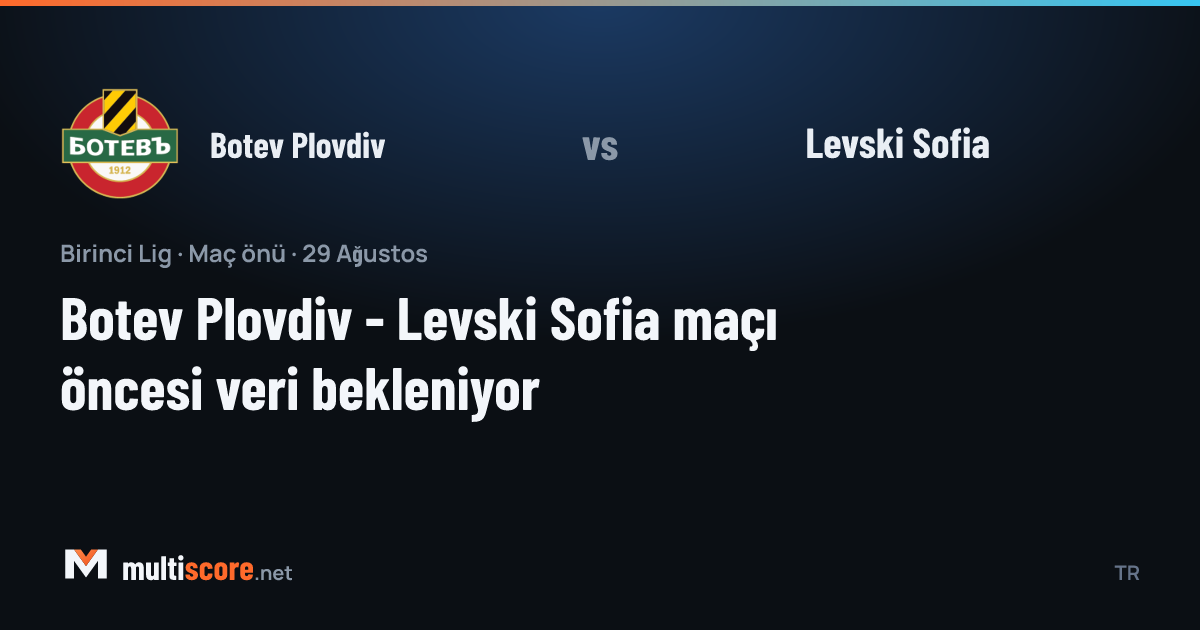 Botev Plovdiv - Levski Sofia First League maçı