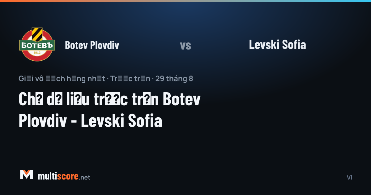 Botev Plovdiv - Levski Sofia First League maçı