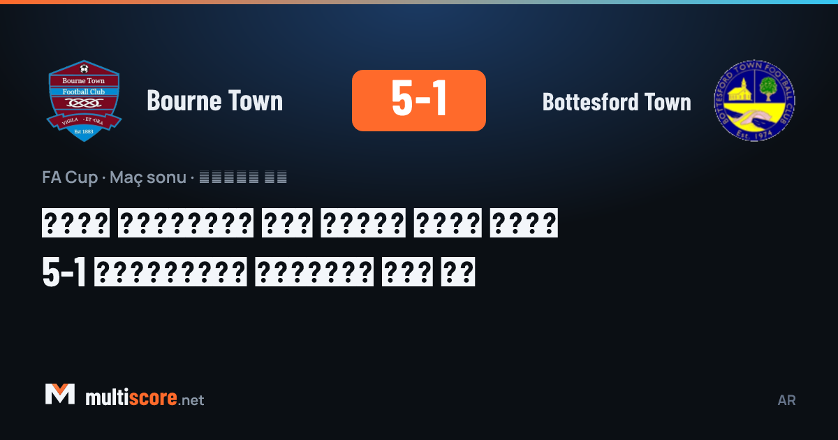 Bourne Town ve Bottesford Town arasındaki FA Cup maçından bir görünüm