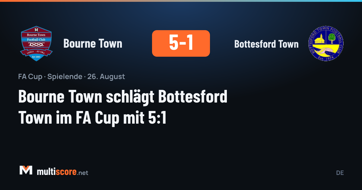 Bourne Town ve Bottesford Town arasındaki FA Cup maçından bir görünüm