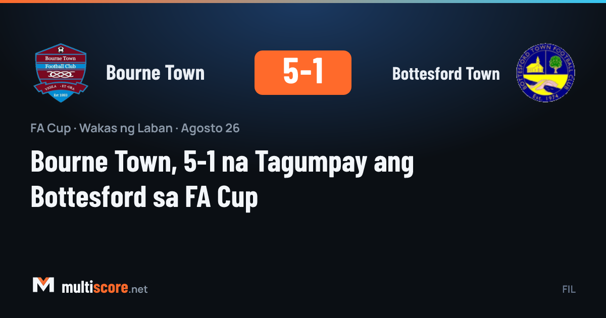 Bourne Town ve Bottesford Town arasındaki FA Cup maçından bir görünüm
