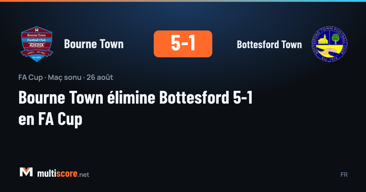 Bourne Town ve Bottesford Town arasındaki FA Cup maçından bir görünüm