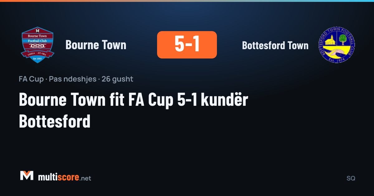 Bourne Town ve Bottesford Town arasındaki FA Cup maçından bir görünüm