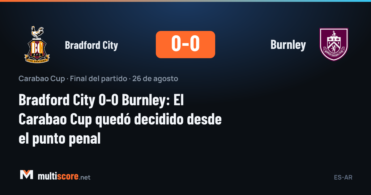 Bradford City ve Burnley oyuncuları Carabao Cup maçında mücadele ediyor