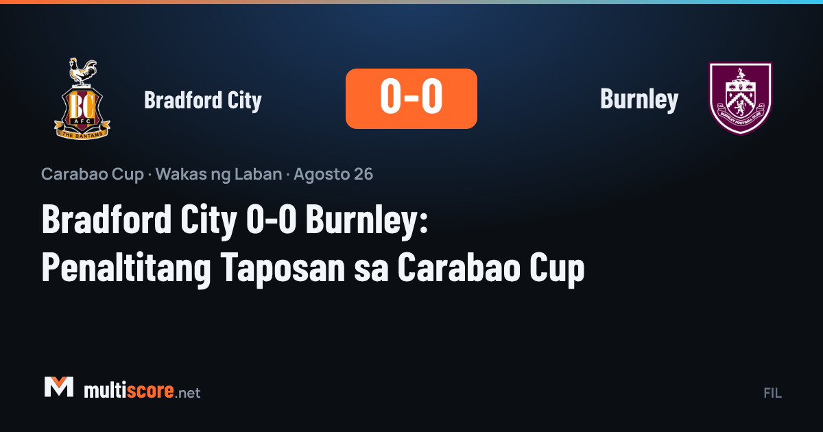 Bradford City ve Burnley oyuncuları Carabao Cup maçında mücadele ediyor