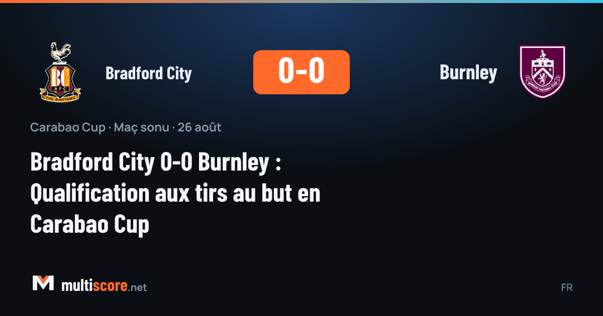 Bradford City ve Burnley oyuncuları Carabao Cup maçında mücadele ediyor
