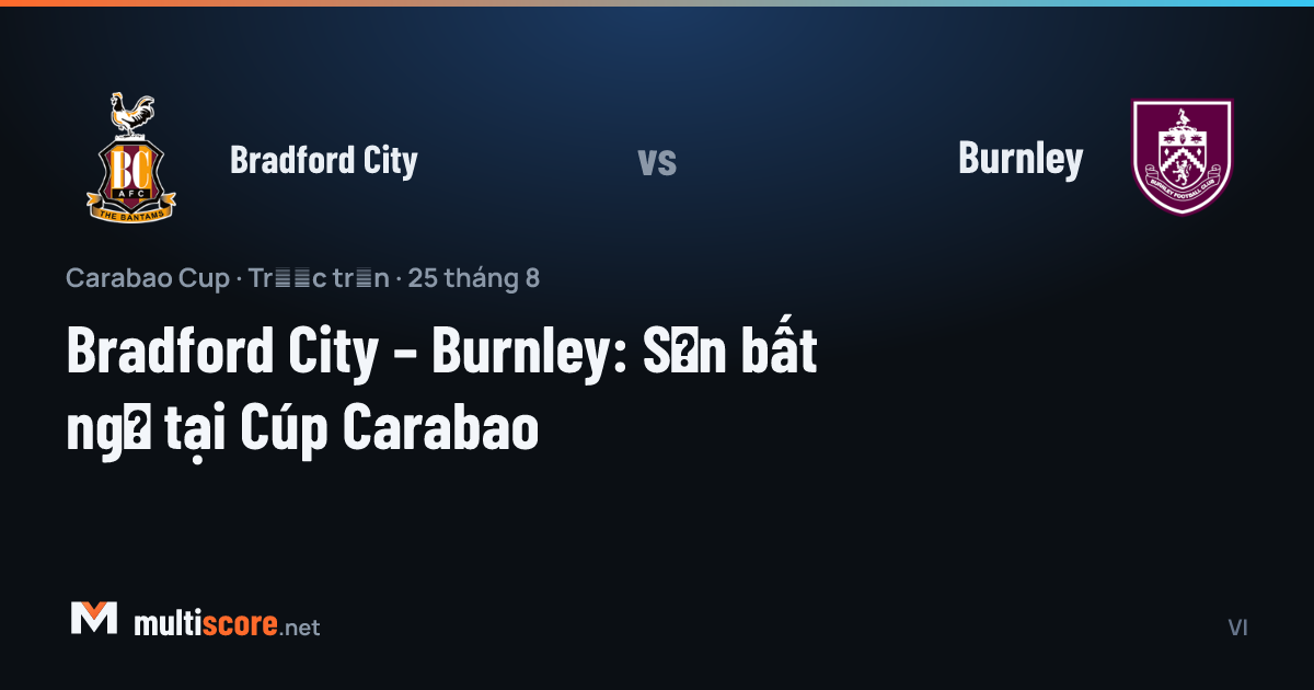 Bradford City - Burnley
