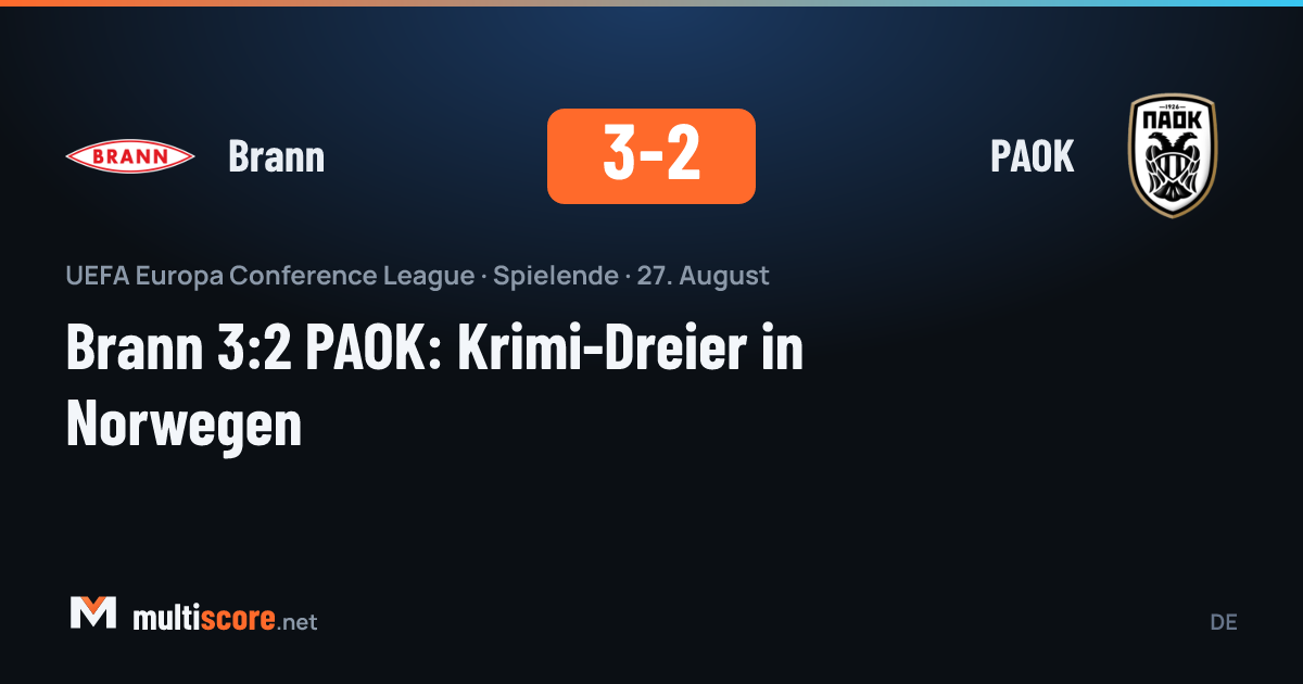 Brann ve PAOK oyuncuları UEFA Konferans Ligi maçında mücadele ediyor