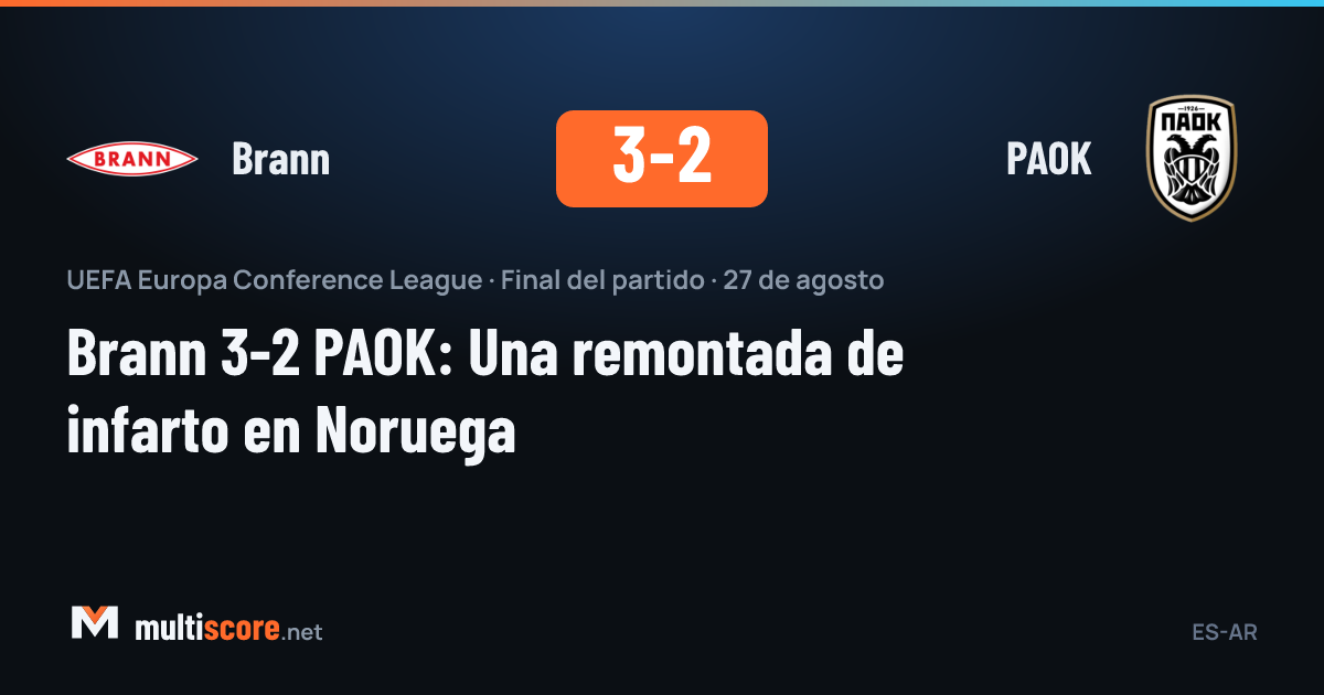 Brann ve PAOK oyuncuları UEFA Konferans Ligi maçında mücadele ediyor