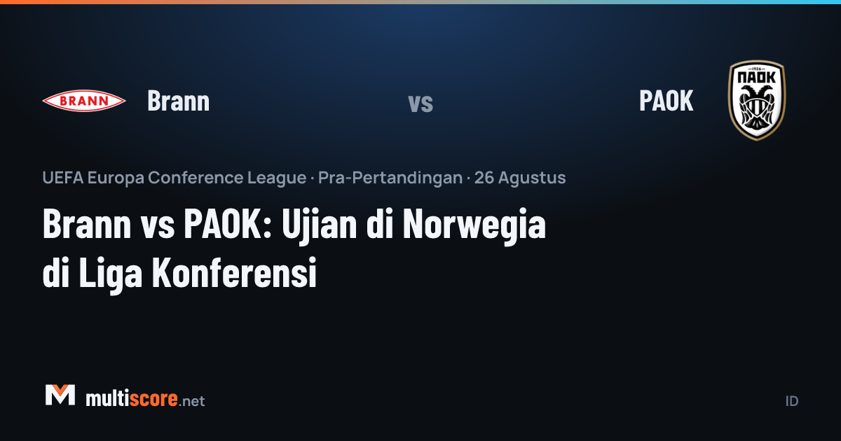 Brann - PAOK UEFA Conference League maç önizleme görseli