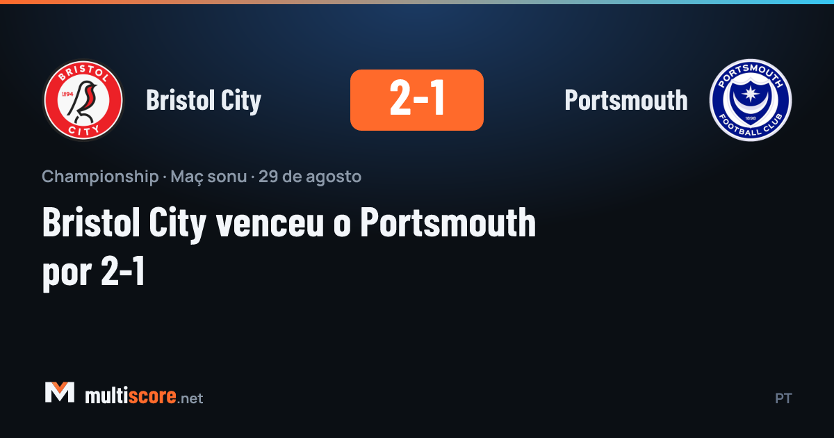 Bristol City - Portsmouth Championship maçı