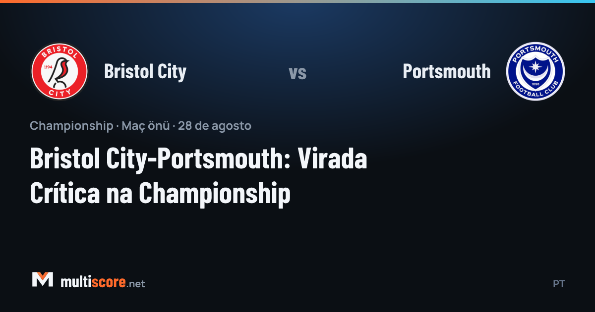 Bristol City - Portsmouth Championship maç önü