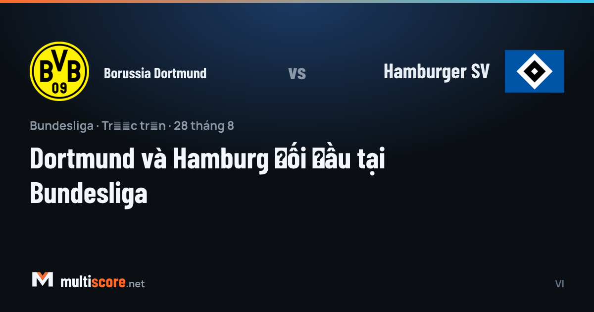 Borussia Dortmund - Hamburger SV
