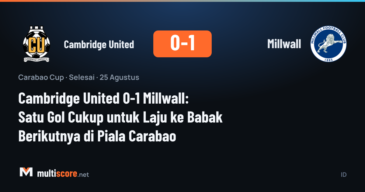Cambridge United - Millwall