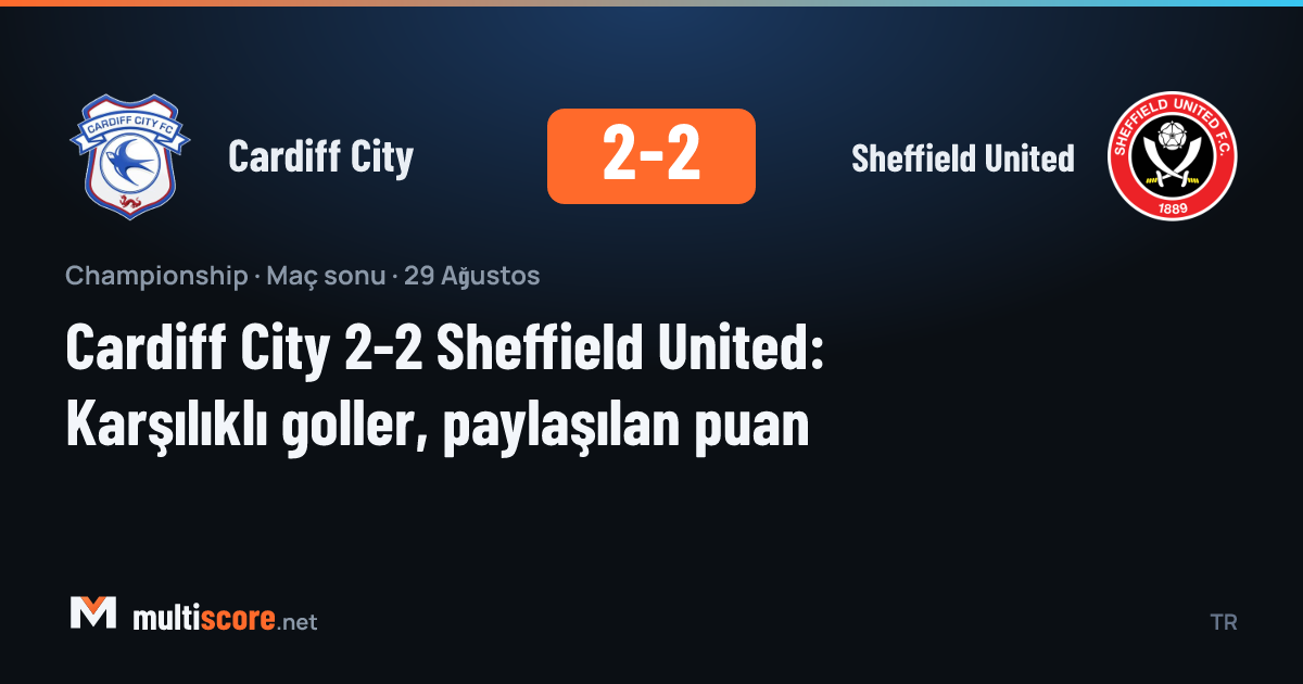 Cardiff City - Sheffield United Championship maçı
