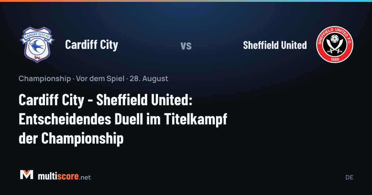 Cardiff City ve Sheffield United oyuncuları Championship maçı için sahada