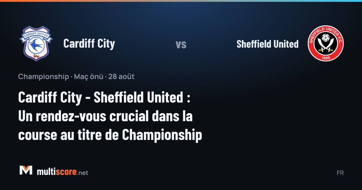 Cardiff City ve Sheffield United oyuncuları Championship maçı için sahada