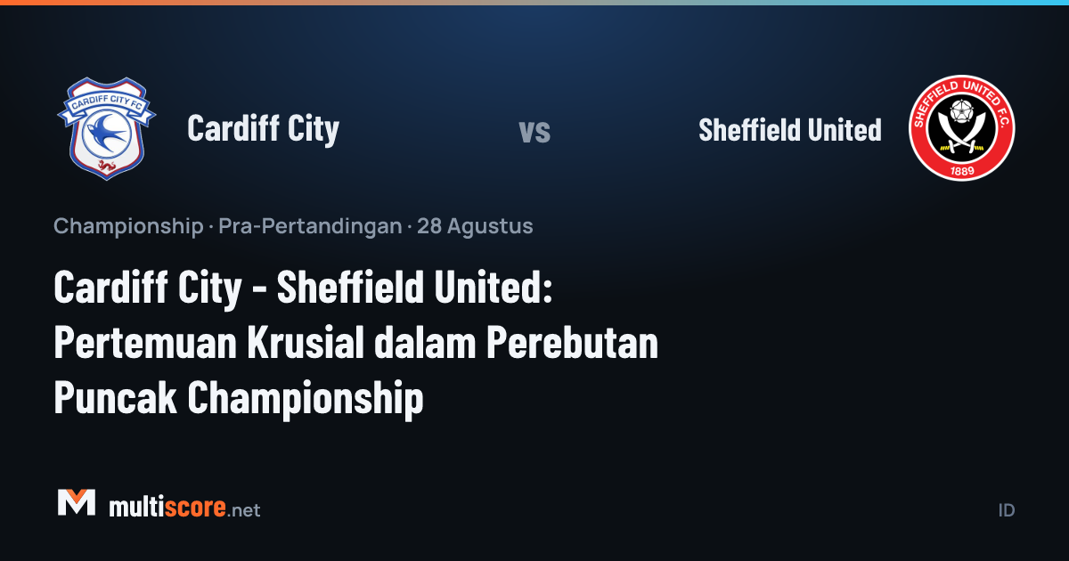 Cardiff City ve Sheffield United oyuncuları Championship maçı için sahada
