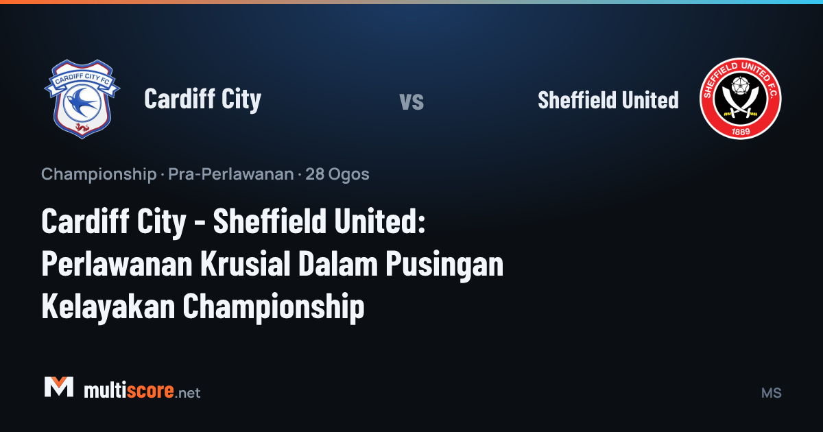 Cardiff City ve Sheffield United oyuncuları Championship maçı için sahada